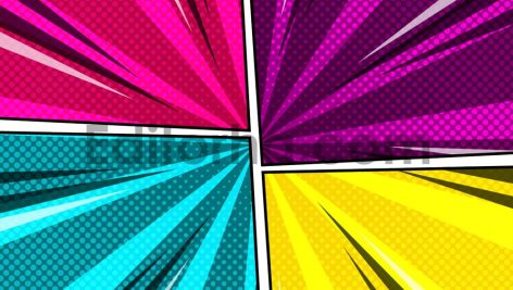 Comic Border Burst Pack5