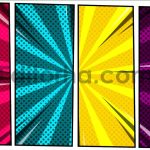 Comic Border Burst Pack6