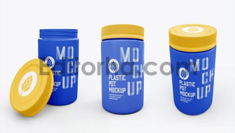 Food Plastic Pot Mockup3