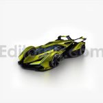 Futuristic Cyberpunk Coupe: Low Poly Concept