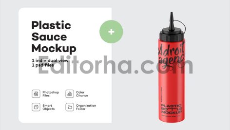 Matte Plastic Sauce Bottle1