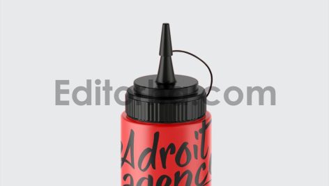 Matte Plastic Sauce Bottle6