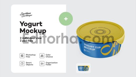 Matte Yogurt Cup Mockup1
