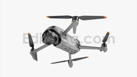 Modern Quadcopter Drone with Integrated Camera