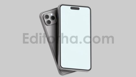 Modern smartphone with three lenses