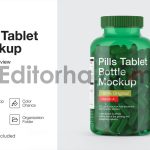 Plastic Bottle With Capsules Mockup2