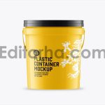 Plastic Paint Bucket Mockup1