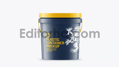 Plastic Paint Bucket Mockup3