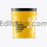 Plastic Paint Bucket Mockup4