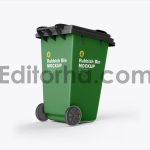 Plastic Rubbish Bin Mockup1