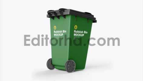 Plastic Rubbish Bin Mockup1