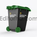 Plastic Rubbish Bin Mockup2