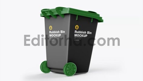 Plastic Rubbish Bin Mockup2