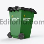 Plastic Rubbish Bin Mockup5