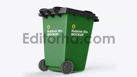 Plastic Rubbish Bin Mockup5