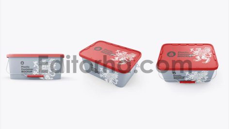Storage Plastic Container Mockup1