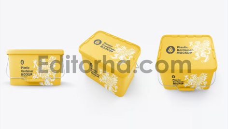 Storage Plastic Container Mockup2
