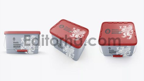 Storage Plastic Container Mockup4