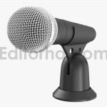 Studio Microphone on Desktop Stand