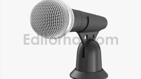 Studio Microphone on Desktop Stand