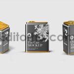 Vintage Oil Tin Can Mockup1