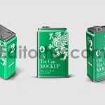 Vintage Oil Tin Can Mockup2