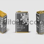 Vintage Oil Tin Can Mockup4