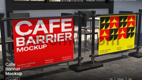 Cafe Barrier Banner Mockup1