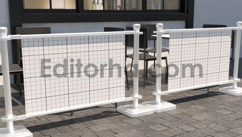 Cafe Barrier Banner Mockup4