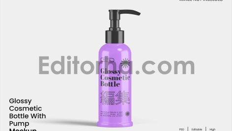 Cosmetic Bottle Mockup1