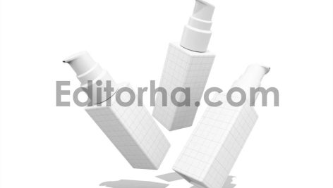 Cosmetic Serum Pump Bottle Mockup2