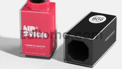 Lipstick Cosmetic Product Mockup4
