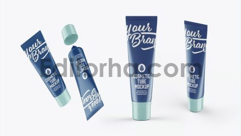 Lotion Cosmetic Tube Mockup3