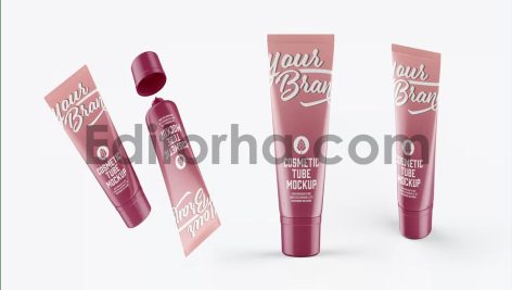Lotion Cosmetic Tube Mockup4