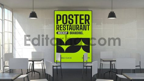 Restaurant Poster Mockup5
