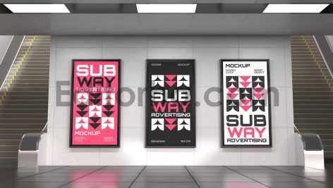 Subway Advertising Mockup3