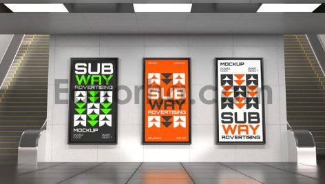 Subway Advertising Mockup4