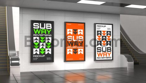 Subway Advertising Mockup5